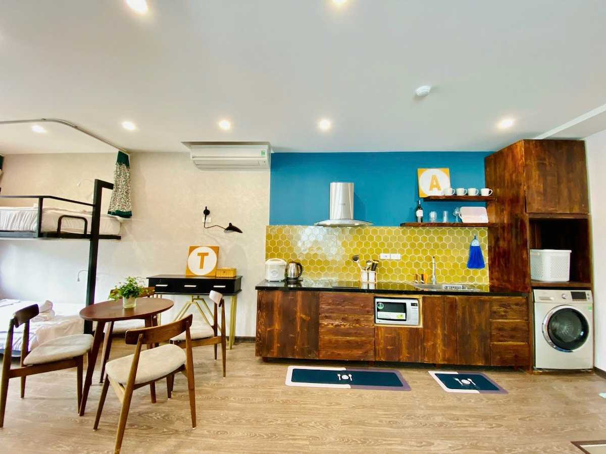 Thiết kế giường tầng căn hộ 1 phòng ngủ